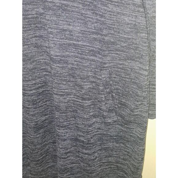 Tacera Women's Tunic Top 1X Heathered Gray with Pockets Polyester Rayon Spandex - Picture 5 of 7